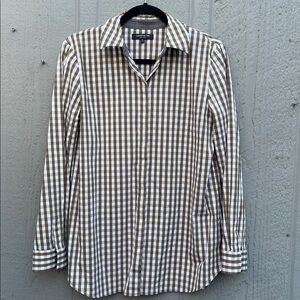 Lafayette 148  Checkered Men's Shirt Size: M